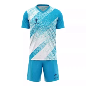 Custom Mint Green Quick-Dry Soccer Jersey Set – Breathable V-Neck Team Training Kit by QEOK