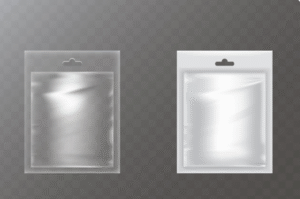 Reusable ziplock bags for activewear packaging and gym accessory storage