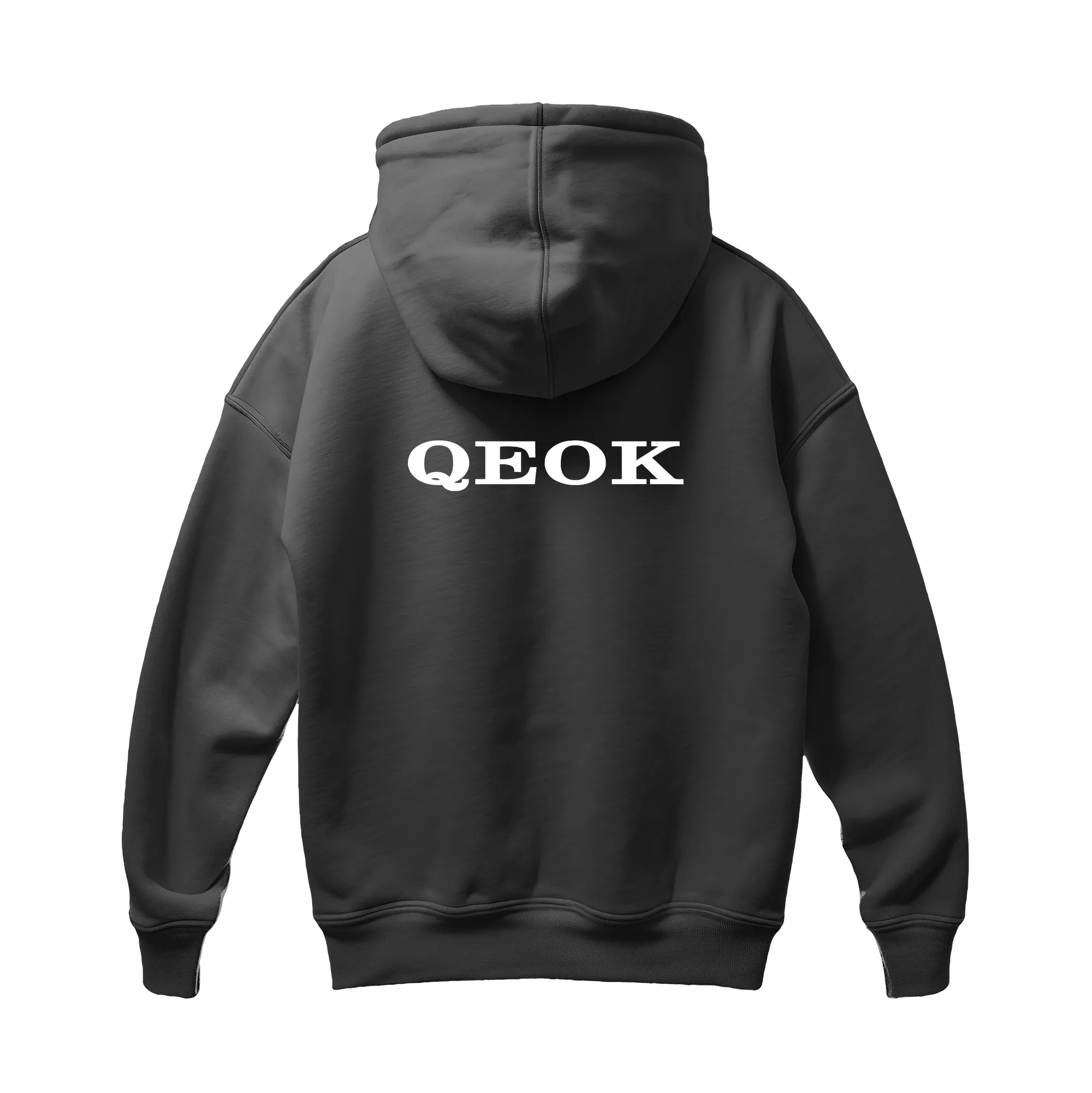 Custom Stay Strong Hoodie – Dark Grey Fleece Hoodie with Motivational Graphic, Comfortable Fit, and Complete Personalization Options by QEOK - Image 2