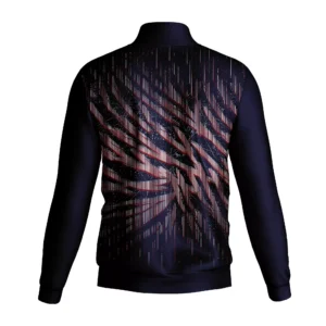 Navy Graphic Custom Training Jacket | QEOK