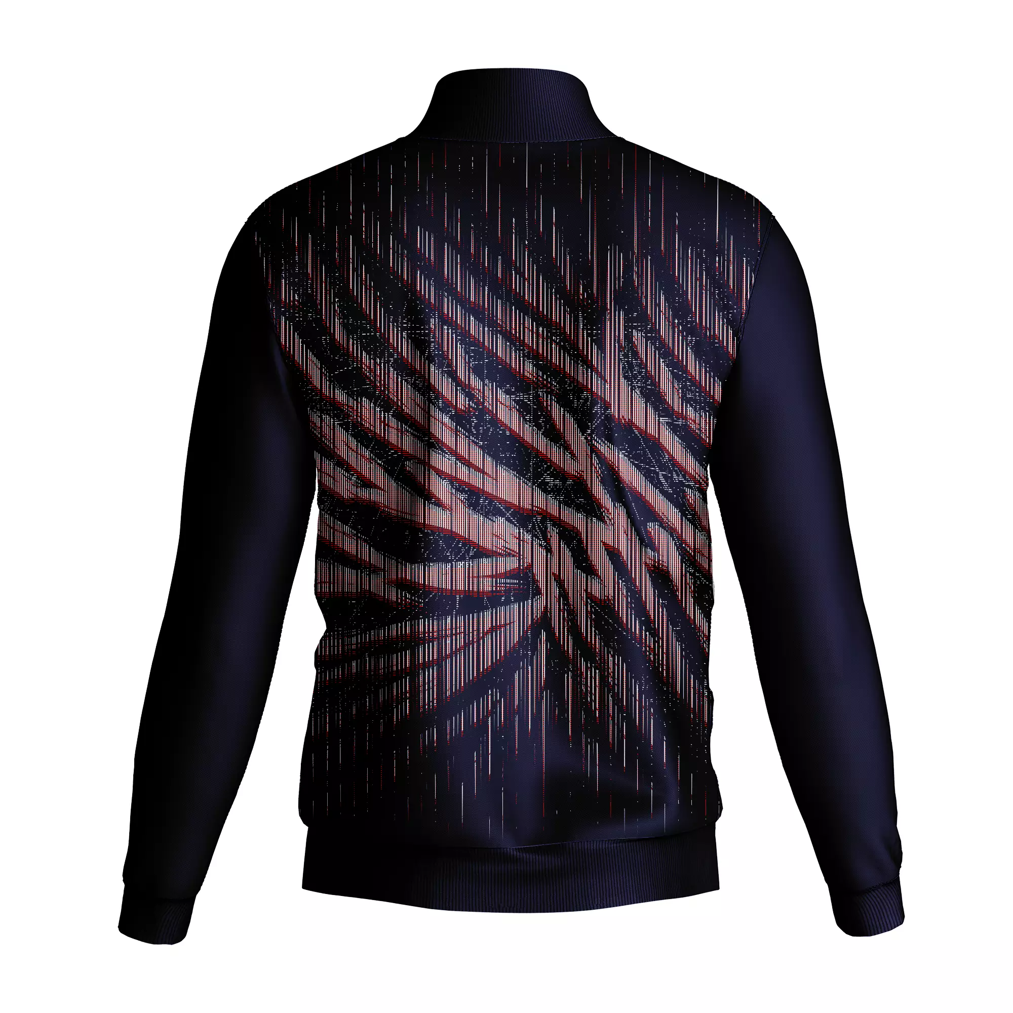 Navy Graphic Custom Training Jacket | QEOK